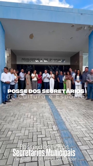 Posse dos novos secretários Elineuza Ramos e Jussinaldo Duarte