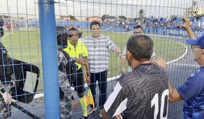 Raimundo David dos Reis Alves denuncia injúria racial em jogo da Série D de 2025 (Foto: ge) Raimundo David dos Reis Alves denuncia injúria racial em jogo da Série D de 2025 (Foto: ge)
