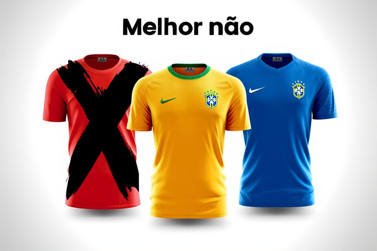 Seleção brasileira camisa vermelha
