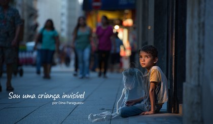 Sou uma criança invísivel (Foto: Gerado por IA)