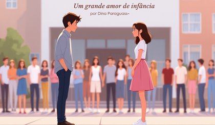 Um grande amor de infância (Foto: Gerado por IA)