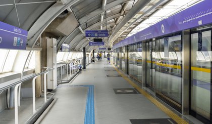 Acidente ocorreu na estação Campo Limpo, na linha 5-Lilás do Metrô• Divulgação ViaMobilidade (Foto: Divulgação ViaMobilidade) Acidente ocorreu na estação Campo Limpo, na linha 5-Lilás do Metrô• Divulgação ViaMobilidade (Foto: Divulgação ViaMobilidade)