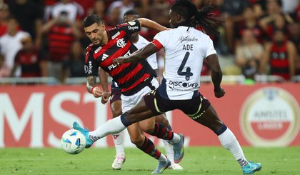 Arrascaeta em ação pelo Flamengo, contra a LDU, pela Libertadores (Foto: Gilvan de Souza / Flamengo) Arrascaeta em ação pelo Flamengo, contra a LDU, pela Libertadores (Foto: Gilvan de Souza / Flamengo)