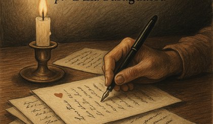Cartas e poemas (Foto: Gerado por IA)