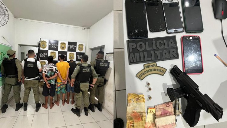 Dois homens são presos e arma de uso restrito é apreendida em Luzilândia.