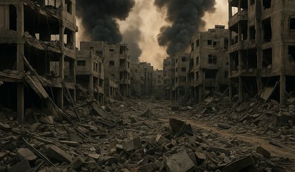 Faixa de Gaza. (Foto: Gerado por IA)
