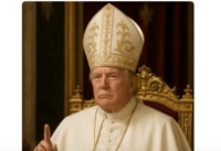 Foto gerada por IA e postada por presidente causa polêmica entre católicos. (Foto: imagem feita por IA)