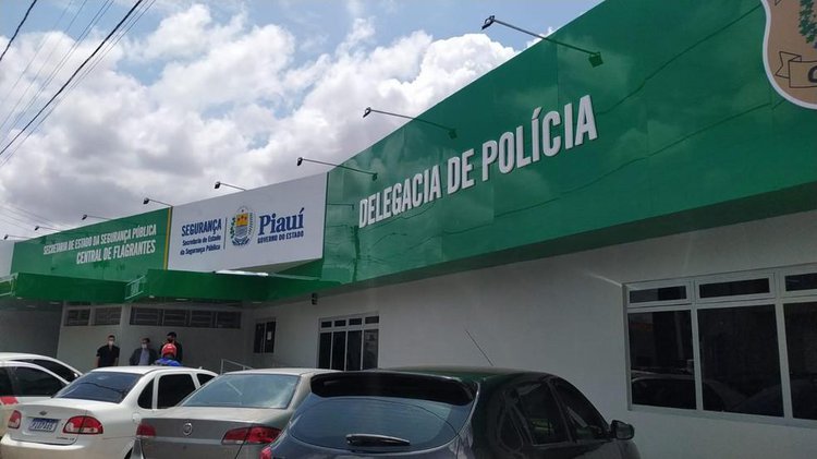 Suspeito do crime foi preso e levado à Central de Flagrantes de Teresina