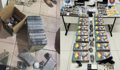 Três pessoas são presas por suspeita de tráfico de drogas e novos tabletes de cocaína apreendidos em Teresina (Foto: Divulgação/Polícia Civil)