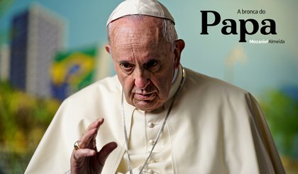 A bronca do Papa (Foto: gerado por IA)