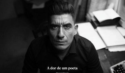 A dor de um poeta (Foto: gerado por IA)