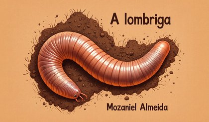 A lombriga (Foto: criação IA)