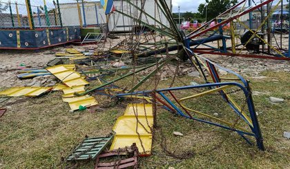 Bombeiros dizem que parque em que brinquedo desabou no PI era irregular. (Foto: Divulgação/PMPI) Bombeiros dizem que parque em que brinquedo desabou no PI era irregular. (Foto: Divulgação/PMPI)