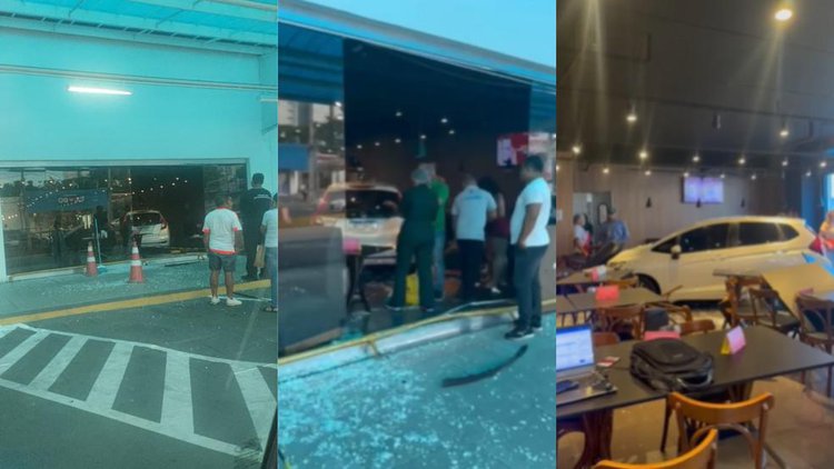 Cinco pessoas ficam feridas após carro invadir supermercado na Zona Leste de Teresina