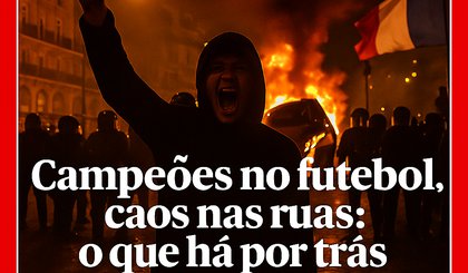 Futebol e caos: crise na França (Foto: chagpt)