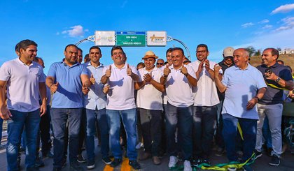 Governador inaugura pavimentação de rodovia de 101 km que liga Simplício Mendes, Colônia do Piauí e Oeiras. (Foto: Geirlys Silva)