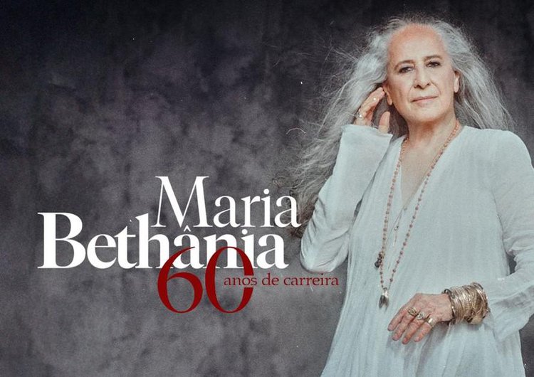 Maria Bethânia anuncia turnê em comemoração aos 60 anos de carreira.
