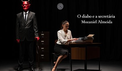 O diabo e a secretária (Foto: criação IA)