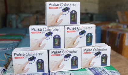 Receita Federal entrega mais de 10 mil oxímetros para hospitais da rede estadual no Piauí. (Foto: Ascom/Sesapi)