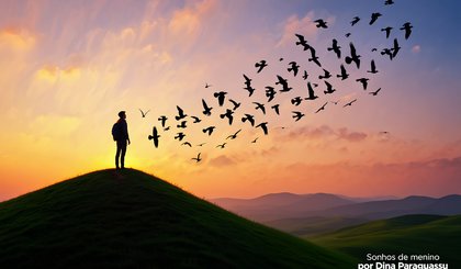 Sonhos de menino (Foto: Gerado por IA)