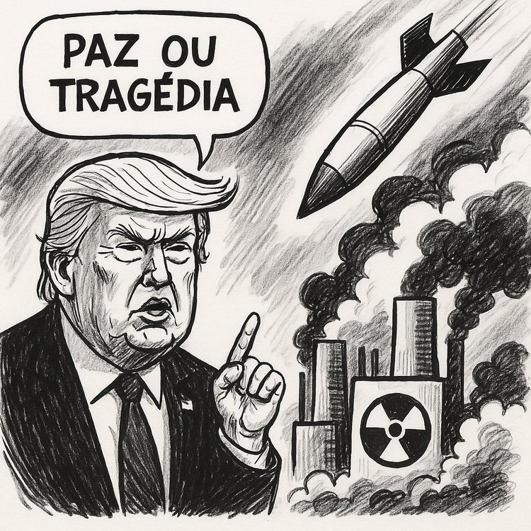 Trump ameaça: 'Paz ou tragédia' após ataque às usinas do Irã