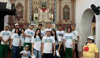Estudantes se encantam com história e cultura em vivência promovida pelo Projeto Turismo Escolar (Foto: CCOM) Estudantes se encantam com história e cultura em vivência promovida pelo Projeto Turismo Escolar (Foto: CCOM)