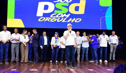 Gilberto Kassab apresenta Júlio César como pré-candidato ao Senado em evento no Piauí (Foto: Instagram Antônio Reis) Gilberto Kassab apresenta Júlio César como pré-candidato ao Senado em evento no Piauí (Foto: Instagram Antônio Reis)