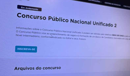 Golpistas criam site falso do CNU para roubar dados; veja como identificar e se proteger. (Foto: Reprodução) Golpistas criam site falso do CNU para roubar dados; veja como identificar e se proteger. (Foto: Reprodução)