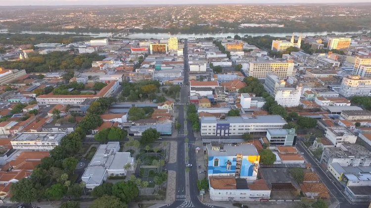 Imagem aérea do Centro de Teresina (PI).