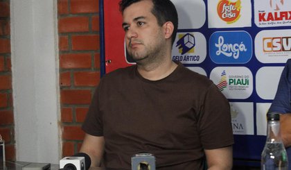 Jackson Nogueira, presidente do Piauí, fala sobre planos para contratação de novo treinador. (Foto: Maurício Soares)