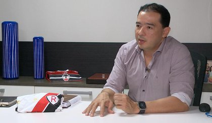 Jairo Cavalcante, presidente do River-PI. (Foto: Reprodução/Rede Clube) Jairo Cavalcante, presidente do River-PI. (Foto: Reprodução/Rede Clube)