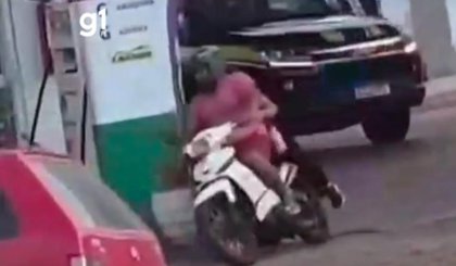Motociclista faz manobras e foge da PRF em Parnaíba (PI). (Foto: Reprodução)