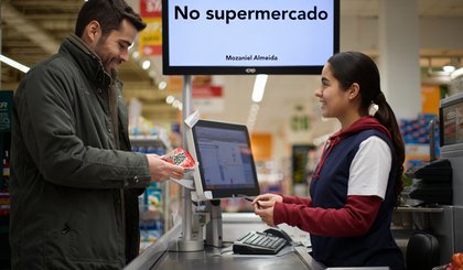 No supermercado (Foto: criação IA) No supermercado (Foto: criação IA)