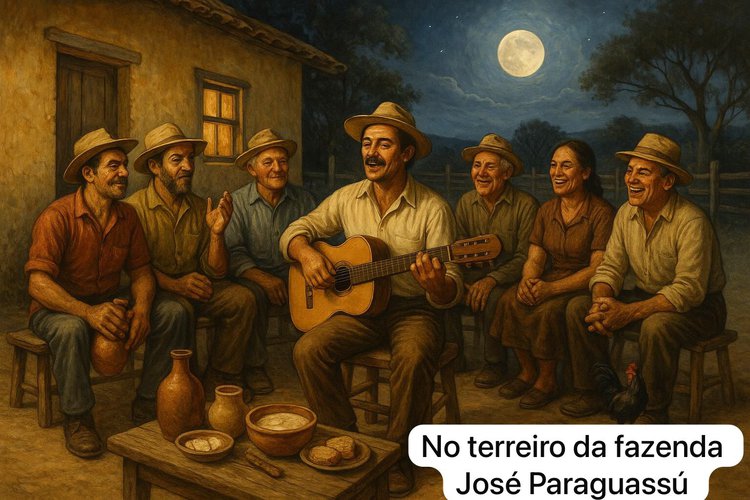 No terreiro da fazenda