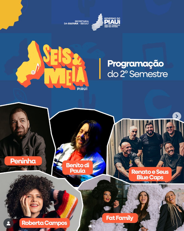 Projeto Seis e Meia divulga programação do segundo semestre de 2025.