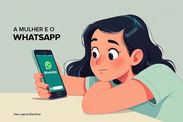 A mulher e o whatsapp