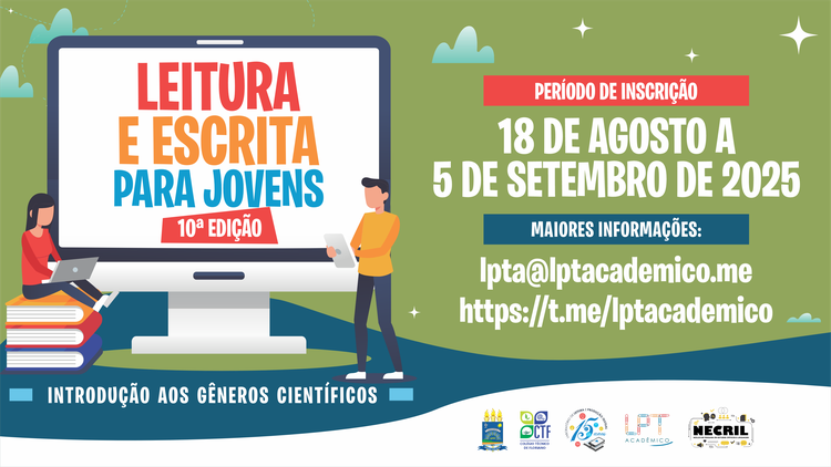 Abertas as inscrições para a 10ª edição de curso de escrita acadêmica a estudantes de ensino médio/técnico e ingressantes da graduação.