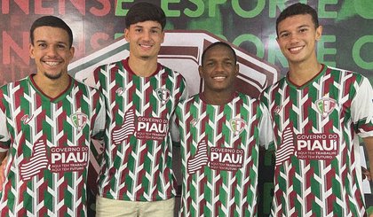 Fluminense-PI efetiva a profissionalização de quatro atletas da equipe sub-20 do clube (Foto: Gusttavo Sousa/Fluminense E.C.) Fluminense-PI efetiva a profissionalização de quatro atletas da equipe sub-20 do clube (Foto: Gusttavo Sousa/Fluminense E.C.)