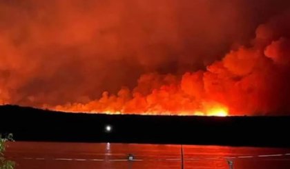 Fogo devasta 80 km² entre Pavussu e Canto do Buriti e ameaça comunidades (Foto: Instagram)