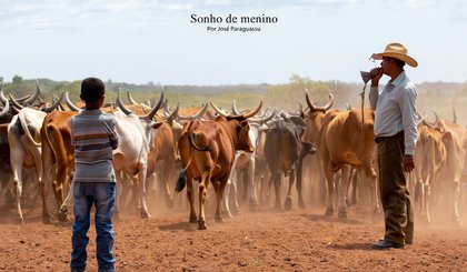 Sonho de menino (Foto: Gerado por IA)