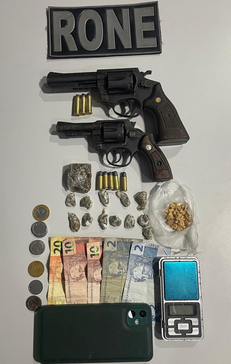 Trio é preso com armas, drogas e munições após denúncias de ameaça no Parque Brasil 2, em Teresina