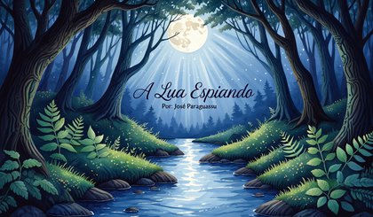 A lua espiando (Foto: Gerado por IA)