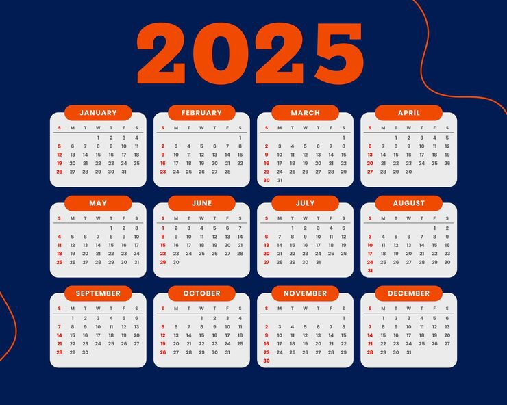Calendário 2025