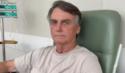 Ex-presidente passa por retirada de pinta no tronco em hospital de Brasília com autorização do STF (Foto: Reprodução) Ex-presidente passa por retirada de pinta no tronco em hospital de Brasília com autorização do STF (Foto: Reprodução)