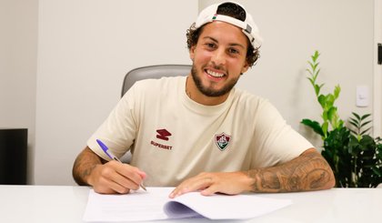 Fluminense renova contrato de Guga até 2029 após sondagens e lesão de Samuel Xavier (Foto: Reprodução) Fluminense renova contrato de Guga até 2029 após sondagens e lesão de Samuel Xavier (Foto: Reprodução)