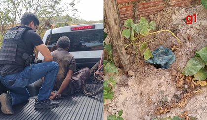 Homem é preso por roubo e tornozeleira eletrônica é achada enterrada. (Foto: Divulgação)