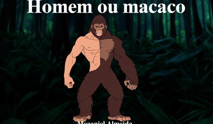Homem ou macaco? (Foto: Gerado por IA)