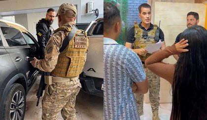 Influenciadores que divulgavam plataformas de jogos são presos em ação policial (Foto: Divulgação/SSP-PI) Influenciadores que divulgavam plataformas de jogos são presos em ação policial (Foto: Divulgação/SSP-PI)