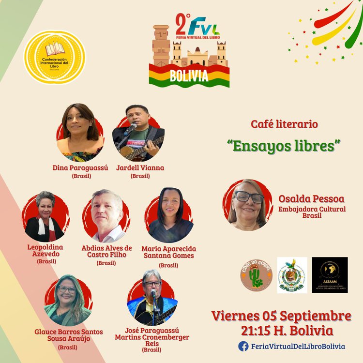 Lançamento da coletânea Ensaios Livres na Bolivia