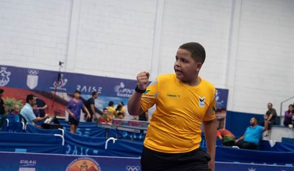 Piauiense Israel Júnior brilha e ajuda Brasil a conquistar prata inédita no Pan sub-13. (Foto: Reprodução) Piauiense Israel Júnior brilha e ajuda Brasil a conquistar prata inédita no Pan sub-13. (Foto: Reprodução)